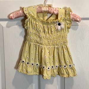 Yellow Floral Baby Dress